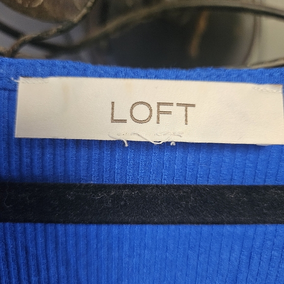 LOFT Vibrant Blue Midi Dress - Picture 3 of 3